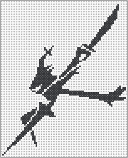 Roaring Knight (Slash) - white,black,deltarune