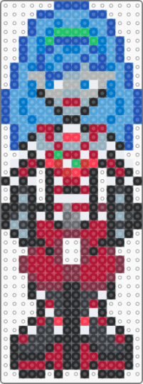 ghoulia yelps pixel sprite - light blue,blue,red,monster high,ghoulia yelps