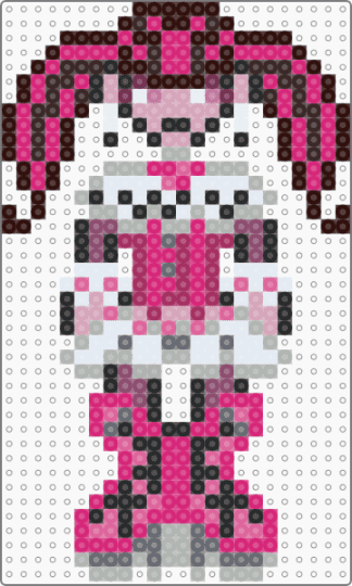 Draculaura pixel sprite - pink,brown,monster high,draculaura
