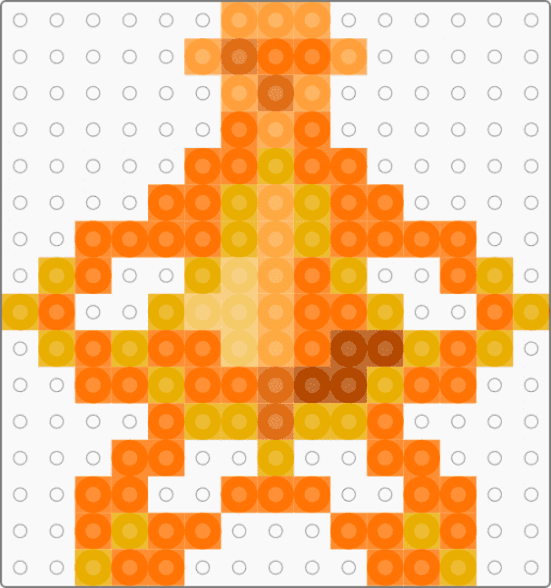 stella's fairy dust bottle fuse bead pattern - winx club,stella winxclub