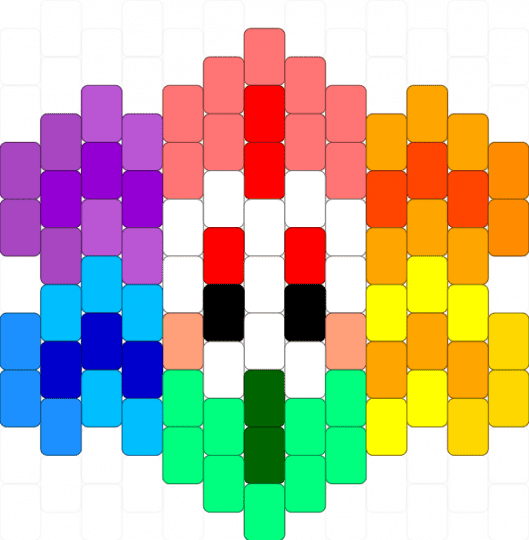 Dandy - red,orange,light blue,teal,colorful,dandy,dw,dandys world,roblox