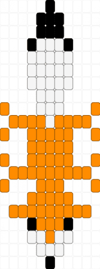 Fox - white,orange