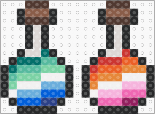 Pride Potions 3 - teal,beige,pink,colorful