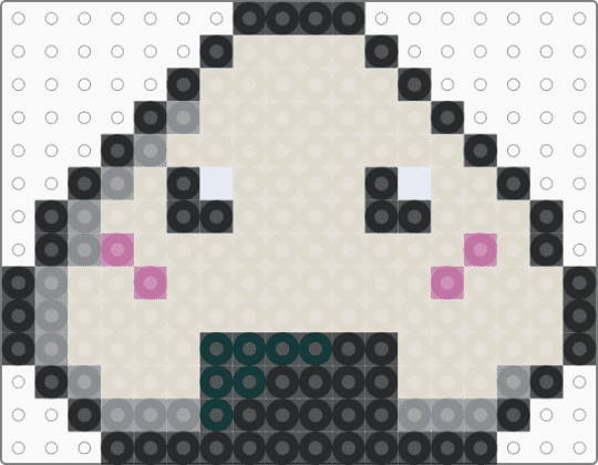 Onigiri perler! (Challenge of the day) - beige,cotdsushi,onigiri