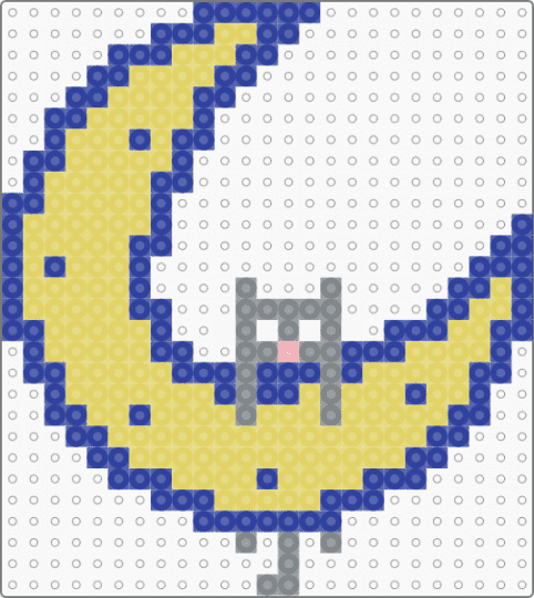 cat hanging over the moon - cat, celestial, kitty, moon, purple, yellow