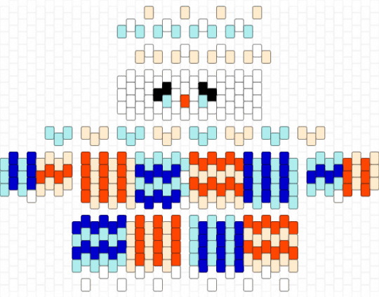 Remix! blue and orange clown - beige, blue, clown, colorful, cute, doll, light blue, orange