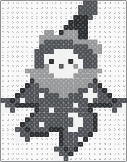 Remix! b&w clown - black, clown, cute, gray, remix, white