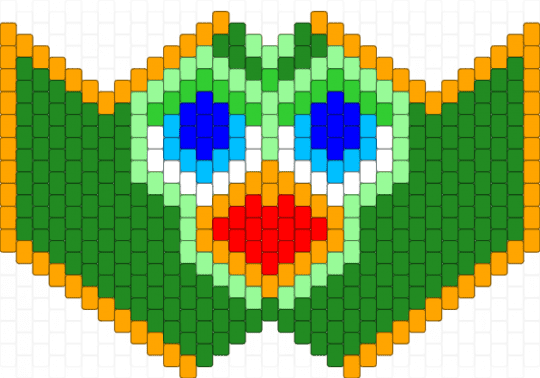 Large furby mask - orange,green,furby,mask,furby426