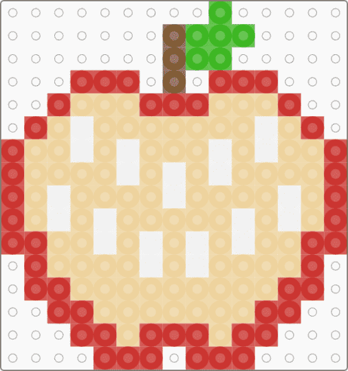 Apple teeth - apple, beige, chram, red, teeth, the magness archives, tma