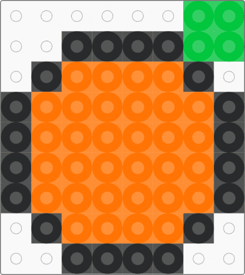 Very small orange - orange,small,small orange,14x14,charm