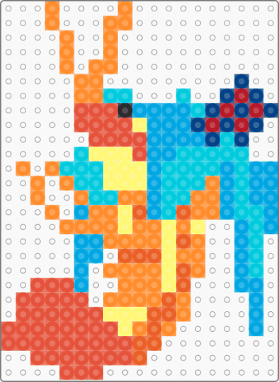 Shrimp miku - light blue,orange,red,shrimp,miku,music,cute,teal
