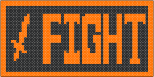 Fight button - orange,undertale,fight