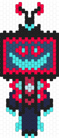 Small Vox Doll - red,light blue,tvhead