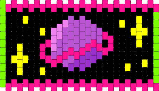 Space bag side 2 - black,pink