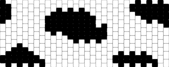 Cow cuff - black, white