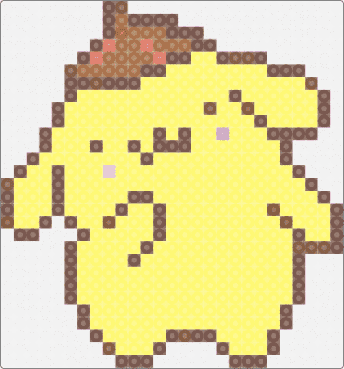 pompom - tan,yellow