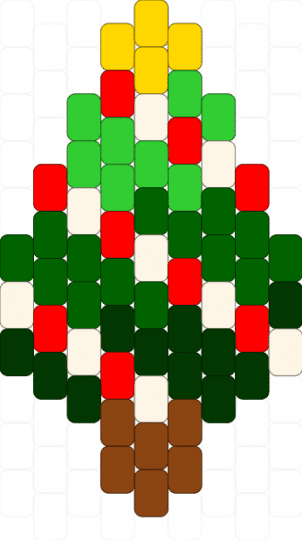 Christmas tree - red,green