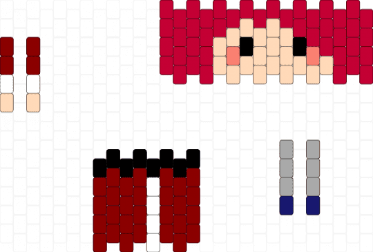 Vi  Doll - red,beige