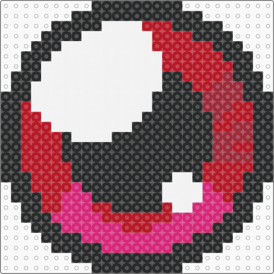 Digimon Eye - eye,eyeball,pupil,digimon,anime,cartoon,halloween,spooky,pink,red