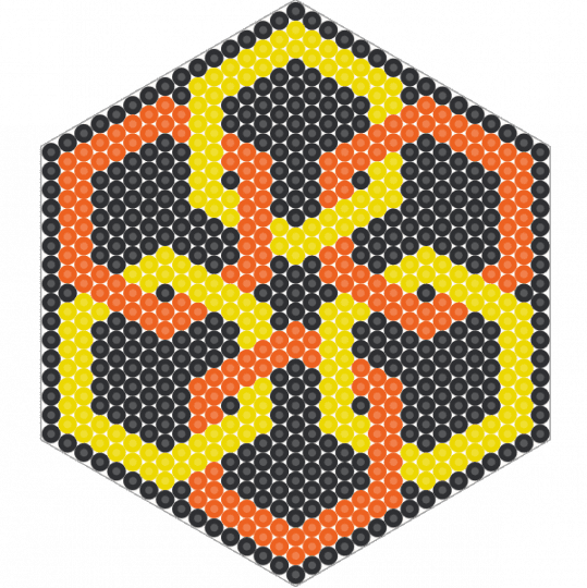 Cubes Weave 03 - orange, yellow