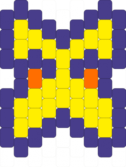X v2 - purple, yellow