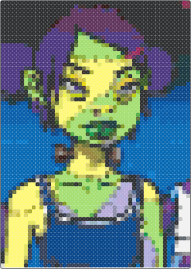 Frankenstein girls will seem strangely sexy - purple,green,yellow,colorful,msi