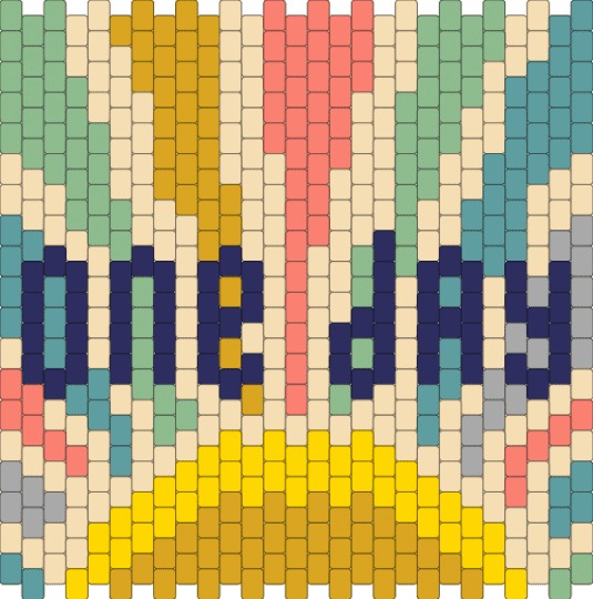 Vintage Sunset - One Day - orange,beige,teal
