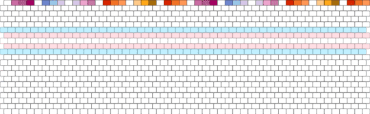 pride bag panel - white,pink,light blue,trans,bigender,butch,lesbian,pride,bag,panel,kandi