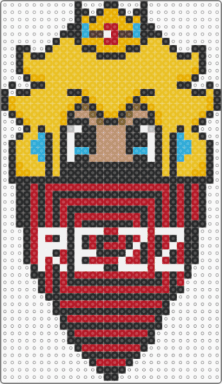 REZZ Princess - rezz,princess peach,nintendo,dj,music,edm,bandana,princess,artist,gaming,video game,black,yellow,red