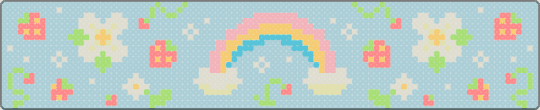 Happy Vibes - light blue,rainbow,flowers,strawberry,cute,happy