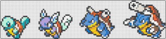 squirtle evolution line - squirtle,wartortle,blastoise,pokemon,evolution,gaming,video game,tan,pink,blue,colorful