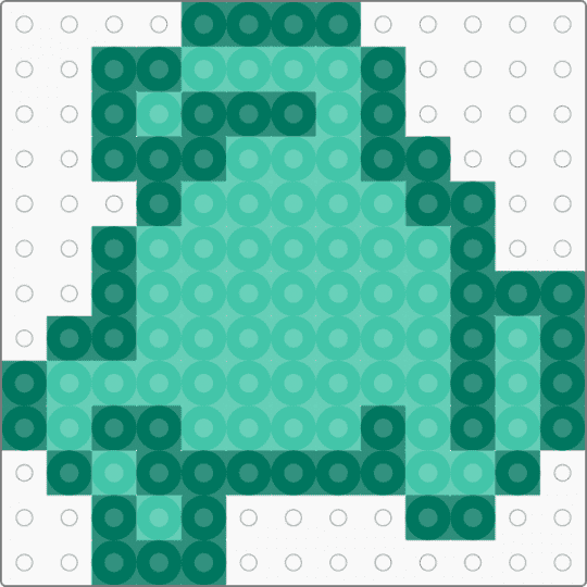 homestuck mind aspect charm - teal