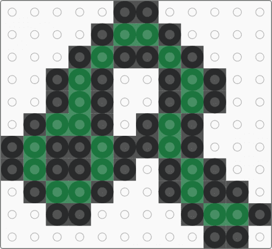 nepata symbol charm - green,black,homestuck