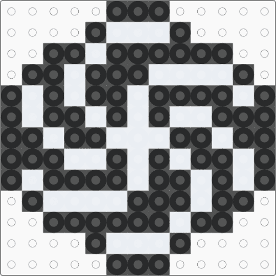 homestuck space aspect charm - white,black