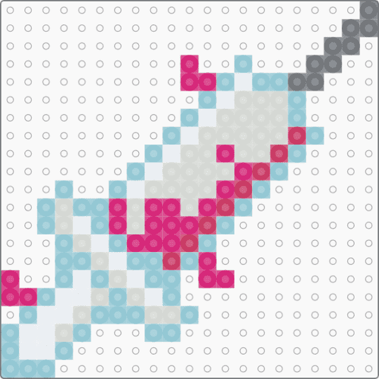 Pink heart syringe - light blue,pink