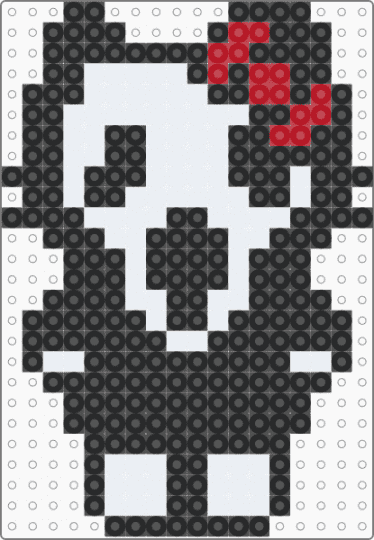 Ghostface hello kitty :3 - black,white