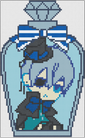 Ciel perfume bottle - light blue
