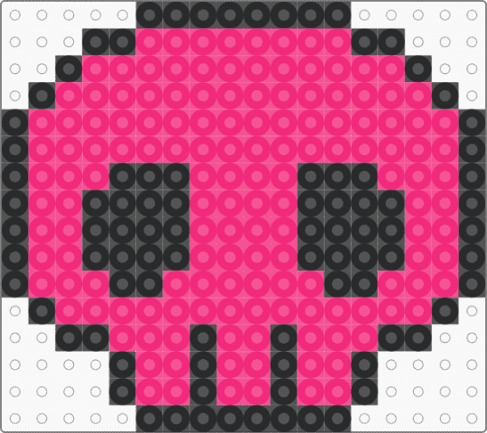 Pink skull - black,pink