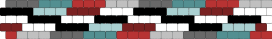 transharmen odd peyote but its revised to actually fit me - teal,beige,brown,colorful,grey gray,transharmed n transharmful,transharmen and transhaten,transid pride cuff odd peyote
