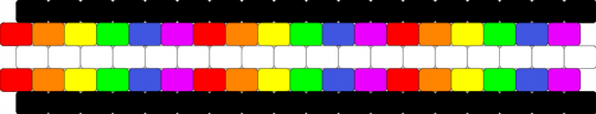 old rq, very simplified, odd peyote - orange,green,pink,colorful,radqueer,blankqueer,original,para,transid,subtle,xenosatanist,flag