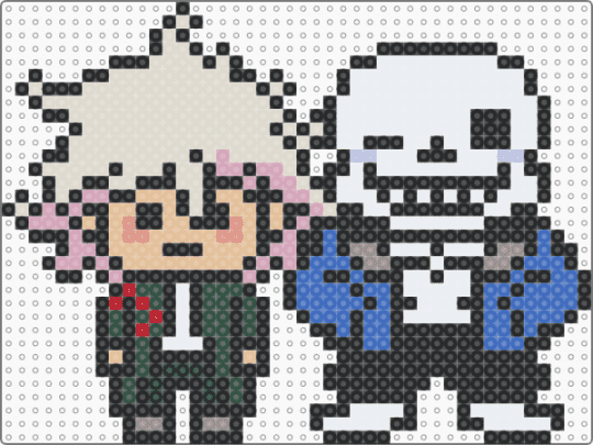 sansmaeda - black,beige,sansmaeda,sans,nagito,danganronpa