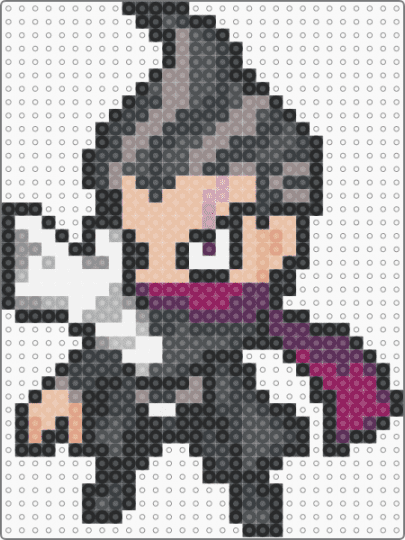 gundham - black,gray,gundham tanaka,danganronpa