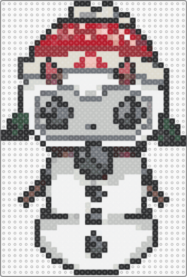 Snowlamb - beige,gray,red