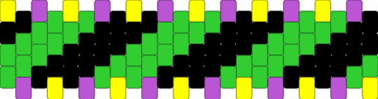 Toxic Slutch Cuff - green,black,purple,yellow