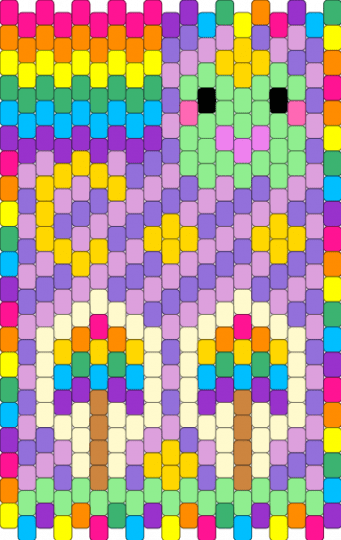 19/21 - pink,purple,yellow