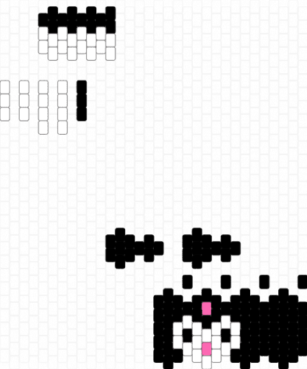 Kuromi doll (head design not mine) - black,white