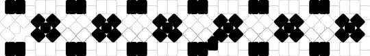Checkered cuff - white,black