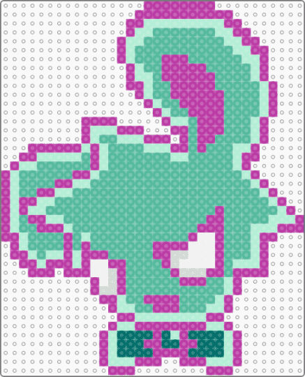 Till alien stage bunny - pink,teal
