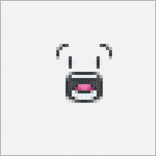 bfdi surprised face - white,gray,purple