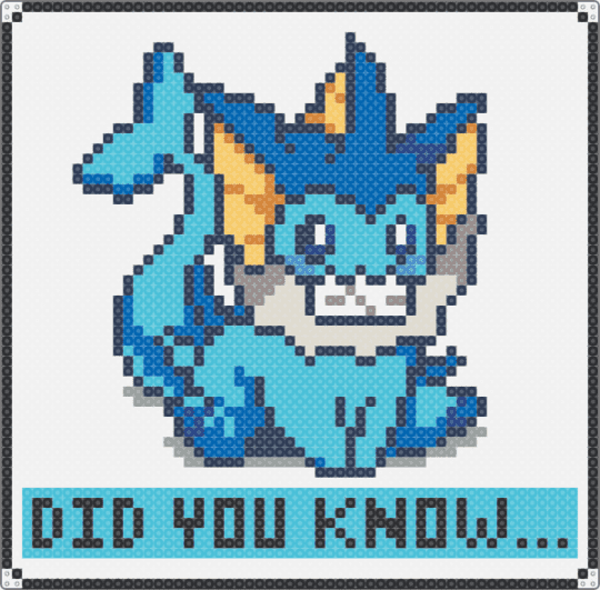 Vaporeon Copypasta - white,purple,blue,light blue